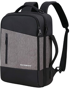 Canway Travel Laptop Backpack, 3-in-1 Large College School Computer Bag with USB Charging Port Fits 15.6 Inch Laptop, Bookbag Casual Hiking Daypack for Women & Men